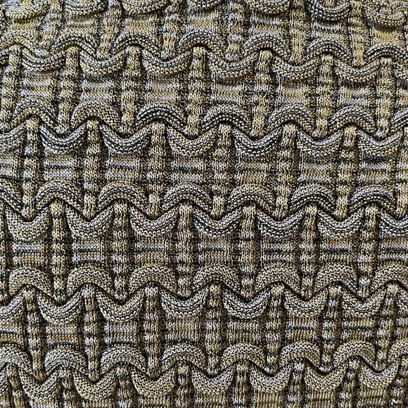 Kenzo Olive Green Sweater with Unique Shoulder Details